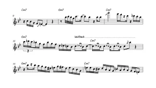 Too Good Too Bad - Alto Sax Solo Transcription | Cowboy Bebop