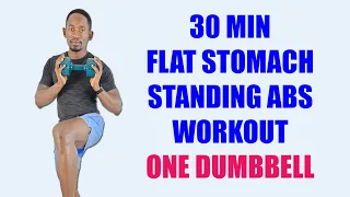 30-Minute FLAT STOMACH Standing Abs Workout with One Dumbbell