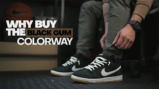 LACE SWAP GUIDE x NIKE SB DUNK LOW PRO ISO BLACK GUM: Detailed on Feet Look Comparison.