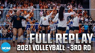 Texas vs. Washington: 2021 NCAA volleyball regional semifinal | FULL REPLAY