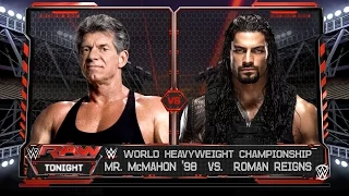 WWE 2K16 - Vince McMahon vs. Roman Reigns - WWE Championship