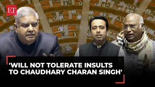 RS Chair Jagdeep Dhankhar to LoP Kharge: You virtually insulted Chaudhary Charan Singh, his legacy