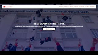 Complete Responsive | Education | Website Design Tutorial | Using | HTML | CSS | JAVASCRIPT