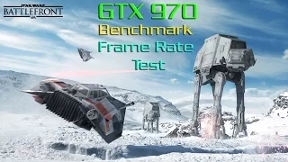 Star Wars Battlefront 2015 Beta Gameplay GTX 970 Ultra Settings Benchmark - Frame Rate Test