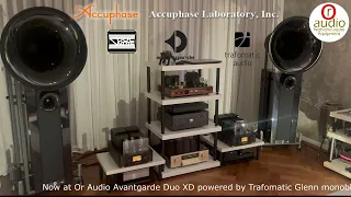 Avantgarde Duo XD powered by Glenn Trafomatic 300B Amps , Accuphase C2900 Preamp & Soulnote D3 Dac