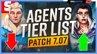 *NEW* Agent Tier List Patch 7.07! - New FADE Meta? - Valorant Agent Guide