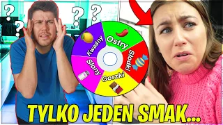 JEMY TYLKO JEDEN LOSOWY SMAK PRZEZ CAŁY DZIEŃ! *ostry challenge*