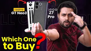 iQOO Z7 Pro vs Realme GT Neo 3 Full Comparison in Hindi | Z7 Pro vs GT Neo 3 Which one to buy? 🤔🤔