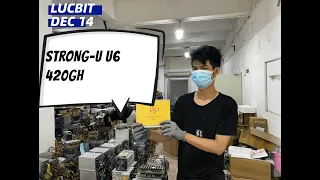 12.14 LUCBIT ASIC MINING STRONG U6 TEST