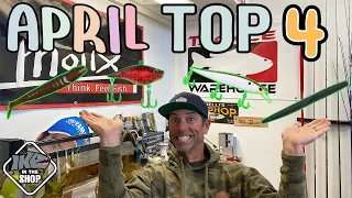 Top 4 Baits for Bass Fishing in April!! (MUST HAVE Baits!!)