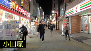 4K　小田原 の街と、小田原城 を散策　　夕景　（小田原市）✨ 3D高音質・イヤホン推奨　　【睡眠用】