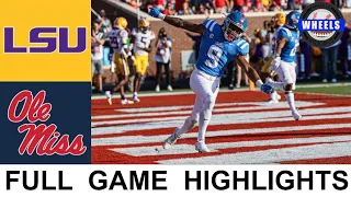 #12 Ole Miss vs LSU Highlights | College Football Week 8 | 2021 College Football Highlights