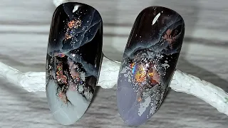 Nail Art Ideas | ЭФФЕКТ НАТУРАЛЬНОГО КАМНЯ #9