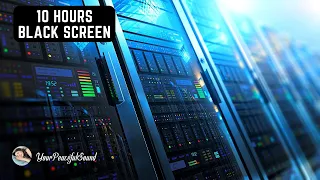 SERVER ROOM Sound | 10 Hours WHITE NOISE Black Screen | Calm, Relax, Soothe a Baby