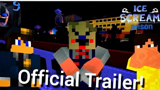 🚔Ice Scream : Prison Official Trailer in Minecraft 👀