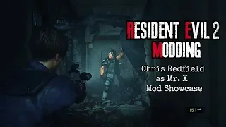 Resident Evil 2 Remake Modding: Chris Redfield (RE5) as Mr. X Mod Showcase