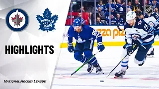 NHL Highlights | Jets @ Maple Leafs 1/8/20