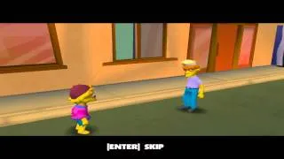 The Simpsons Hit and Run Walkthrough - Level 3 - Bonus Mission - Princi-pal[HD]