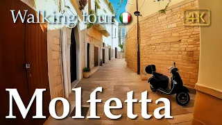 Molfetta (Puglia), Italy【Walking Tour】History in Subtitles - 4K