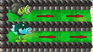 Snow Pea vs Gatling Pea vs All Zombie Yeti  , Zomboss | Plants vs Zombies
