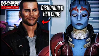This is Samara's reaction to Renegade Shepard in Mass Effect 3 (RARE Dialogue)