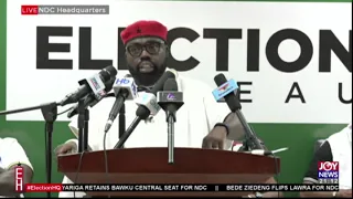 Peter Otokunor: NDC addresses media - Election 2020 on Joy News (8-12-20)