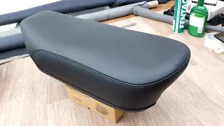 JAWA 350 СТАРУШКА с коляской. Ремонт всех сидений. Repair of all motorcycle seats.