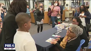 Opal Lee speaks with Arlington students about fight to make Juneteenth national holiday