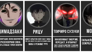 Аниме Моб психо 100 / Расклад сил эсперов - Mob psycho 100