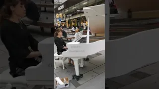 Nothing Else Matters Piano Cover on a Public Grand Piano - Played by Aphrodite Medek