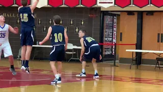 Wooden Shoes 8th Grader James (JIMMER) Niebrugge (tries for the dunk in the all star game)