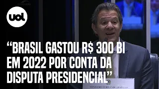 Haddad diz que governo Bolsonaro gastou R$ 300 bilhões em ano eleitoral: 'Para reverter o quadro'