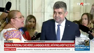 Marcel Ciolacu și Diana Șoșoacă, jigniri pe holurile Parlamentului