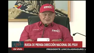 Diosdado Cabello en rueda de prensa del PSUV, 20 de mayo de 2024