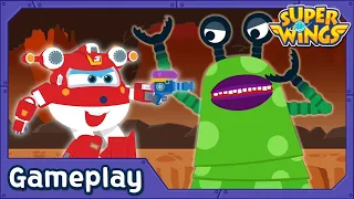 [SuperWings Game] Jett vs UFO Alien | Run Game | Super wings Gameplay