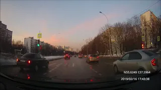 Driving in Moscow city: Марьино - Черёмушки 16/02/2019 (timelapse 4x)