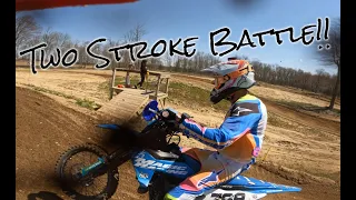 EPIC practice day battle on 2 Strokes at Martin MX!!