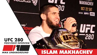 Islam Makhachev post-fight press conference after UFC 280: Is Makhachev vs. Volkanovski Next?