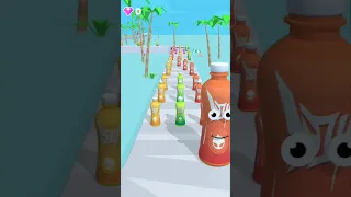 Juice Run game is Level 121 Red  yellow and Green Children #viralvideos