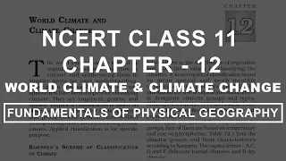 World Climate & Climate Change - Chapter 12 Geography NCERT Class 11