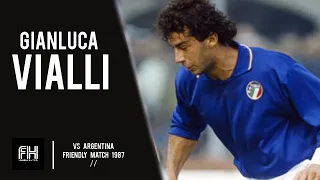 Gianluca Vialli ● Goals and Skills ● Italy 3-1 Argentina ● Friendly Match 1987