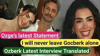 Ozge and Gocberk's One more Latest Interview with English subtitle || Ozberk's new project
