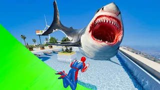 GTA 5 Water ragdolls SPIDERMAN Jumps/Falls Compilation #20 (Euphoria physics/Funny Moments)