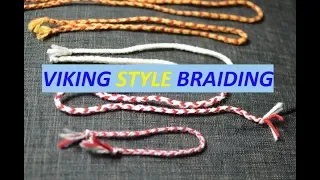 Viking style braiding - Three finger loop