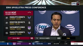 Erik Spoelstra -- Miami Heat vs. Brooklyn Nets 1/19/18