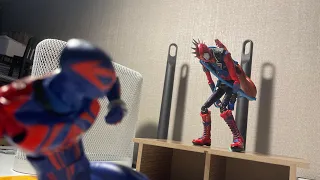 Spider-Man across the spider verse style  stop motion test part 2