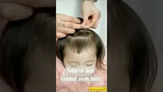 MUDAH BANGET BUN !! Cara unik ikat rambut anak