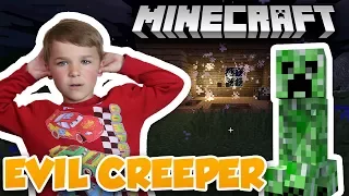 CREEPER DESTROYED MY HOUSE in MINECRAFT SURVIVAL MODE