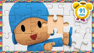 🧩 POCOYO in ENGLISH - Puzzles Day [ 91 minutes ] | Full Episodes | VIDEOS and CARTOONS for KIDS