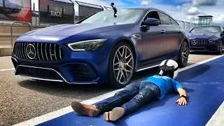 640 л.с. Mercedes-AMG GT 63 S: тест-драйв и ДРИФТ на треке + 100-200 км/ч! Едем на пределе. COTA.